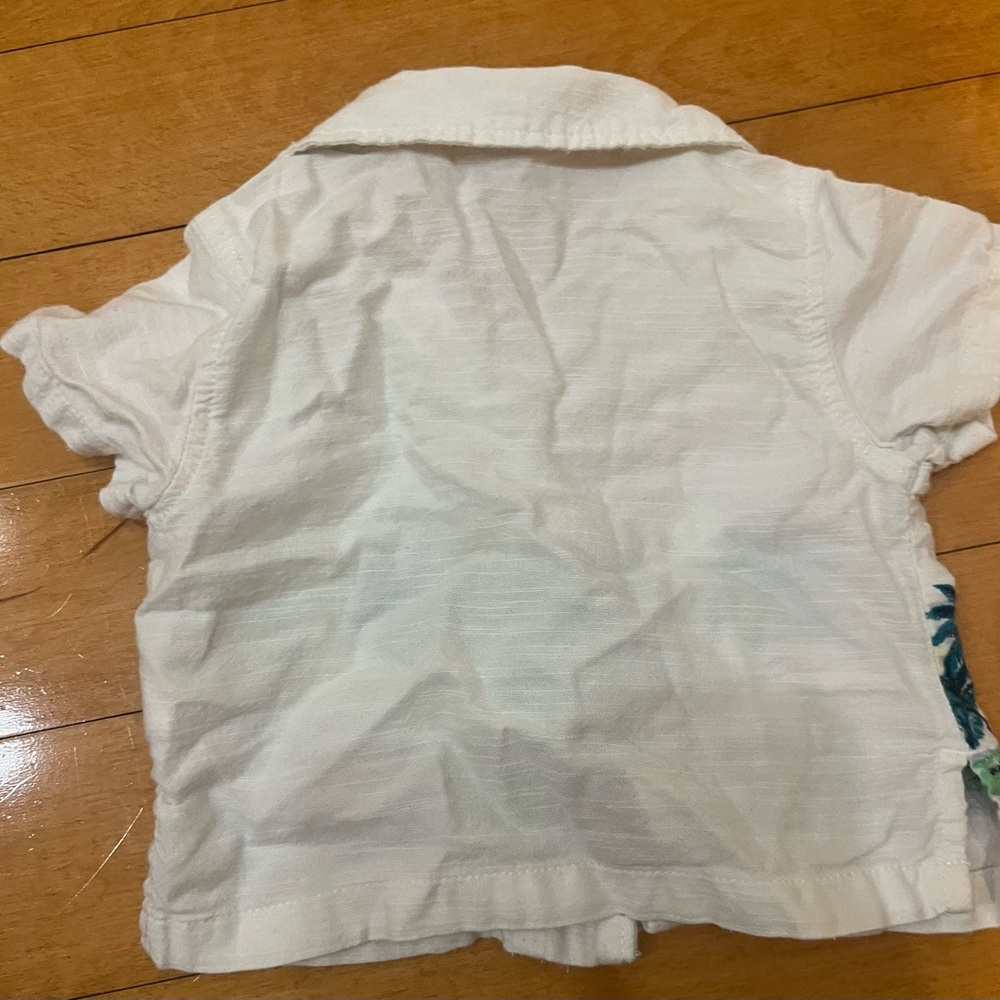 Tropical Palm Tree Kids Shirt - White - Picture 4 of 4